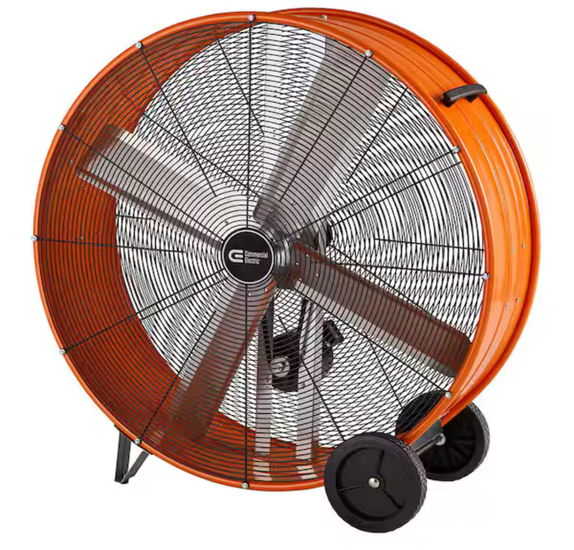 42 in. Heavy Duty 2-Speed Belt Drive Drum Fan