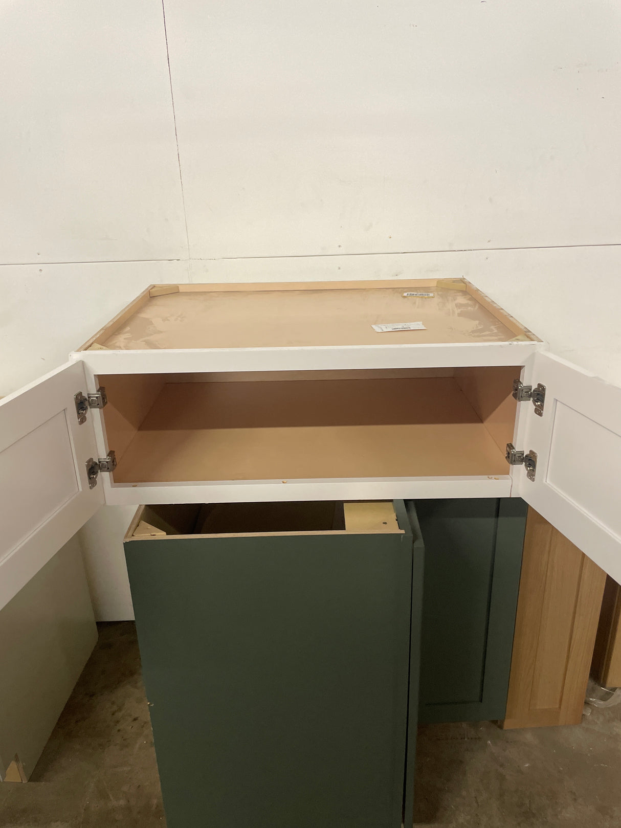 Avondale Shaker Alpine White Ready to Assemble Plywood 36 x 12in Wall Bridge Kitchen Cabinet(36 in W x 12 in H x 24in D)