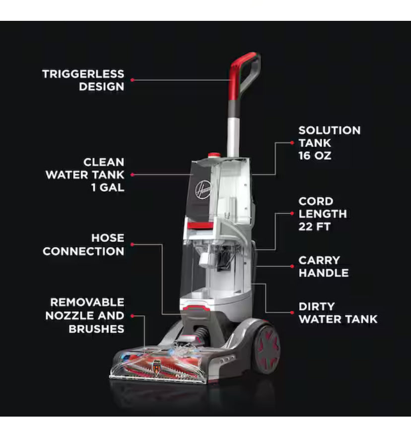 Professional Series SmartWash Advanced Automatic Corded Carpet Cleaner Machine, Auto Mix, Auto Dry, Deep Clean Shampooer