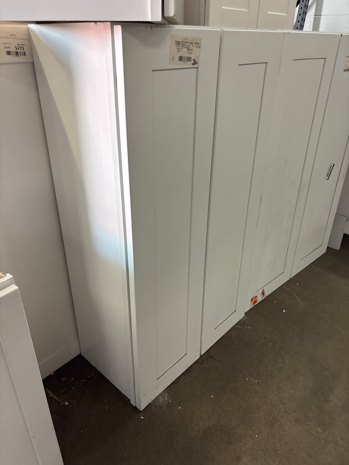 Newport 24 in. W x 12 in. D x 42 in. H Assembled Plywood Wall Kitchen Cabinet in Pacific White with Soft Close