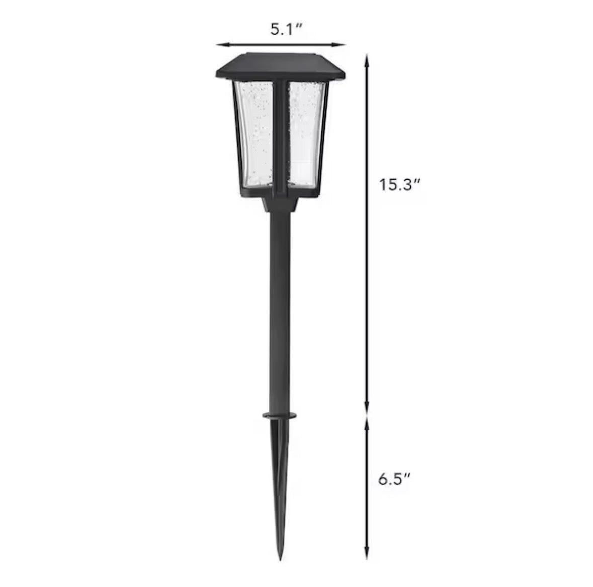 Callaway Black Integrated LED Weather Resistant Outdoor Solar Path Light (4-Pack)