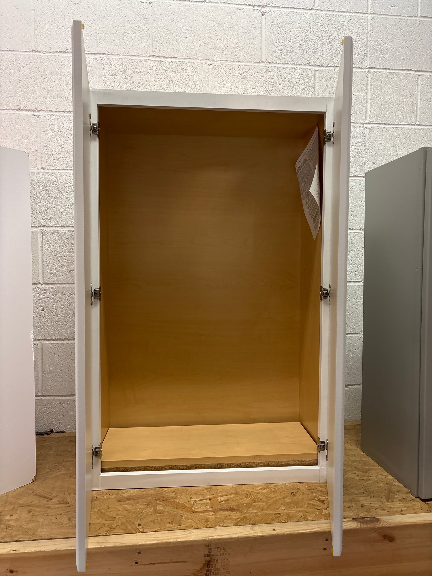 Hampton 27 in. W x 12 in. D x 42 in. H Assembled Wall Cabinet in Satin White