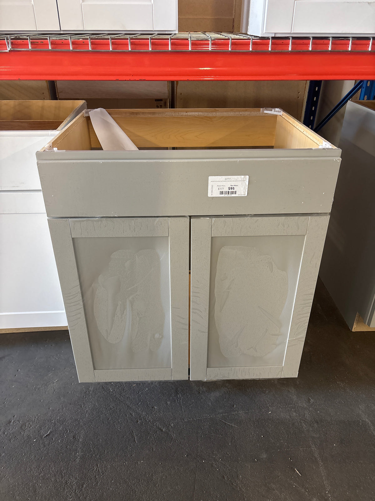 Westfield Dusk Gray Shaker Stock Assembled Sink Base Kitchen Cabinet (30 in. W x 23.75 in. D x 35 in. H)