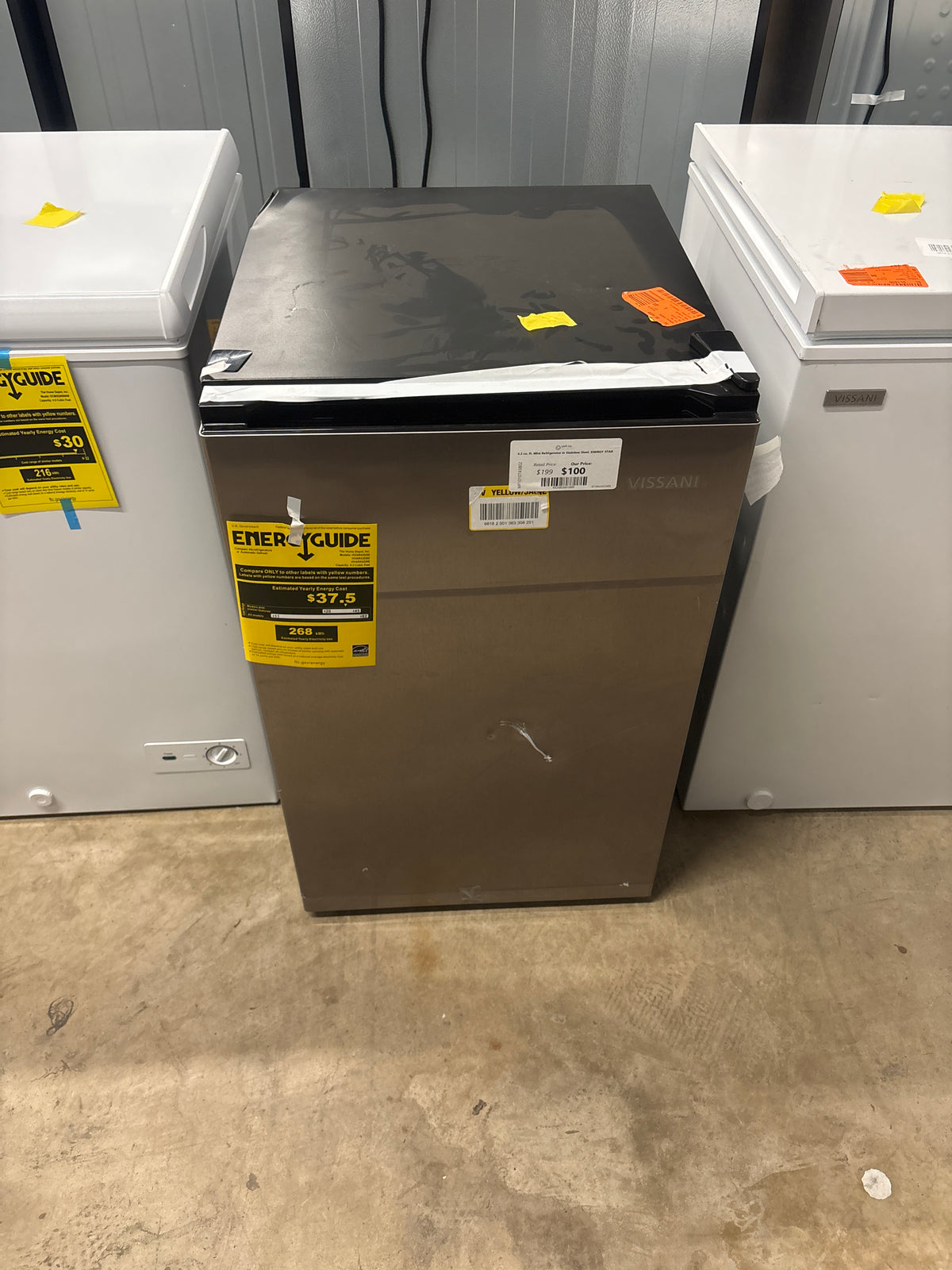 4.3 cu. ft. Mini Refrigerator in Stainless Steel, ENERGY STAR