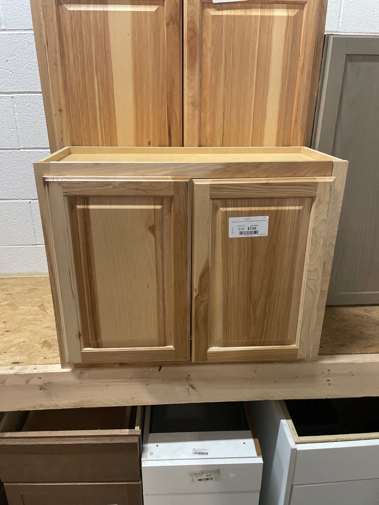 Hampton 30 in. W x 12 in. D x 30 in. H Assembled Wall Cabinet in Natural Hickory