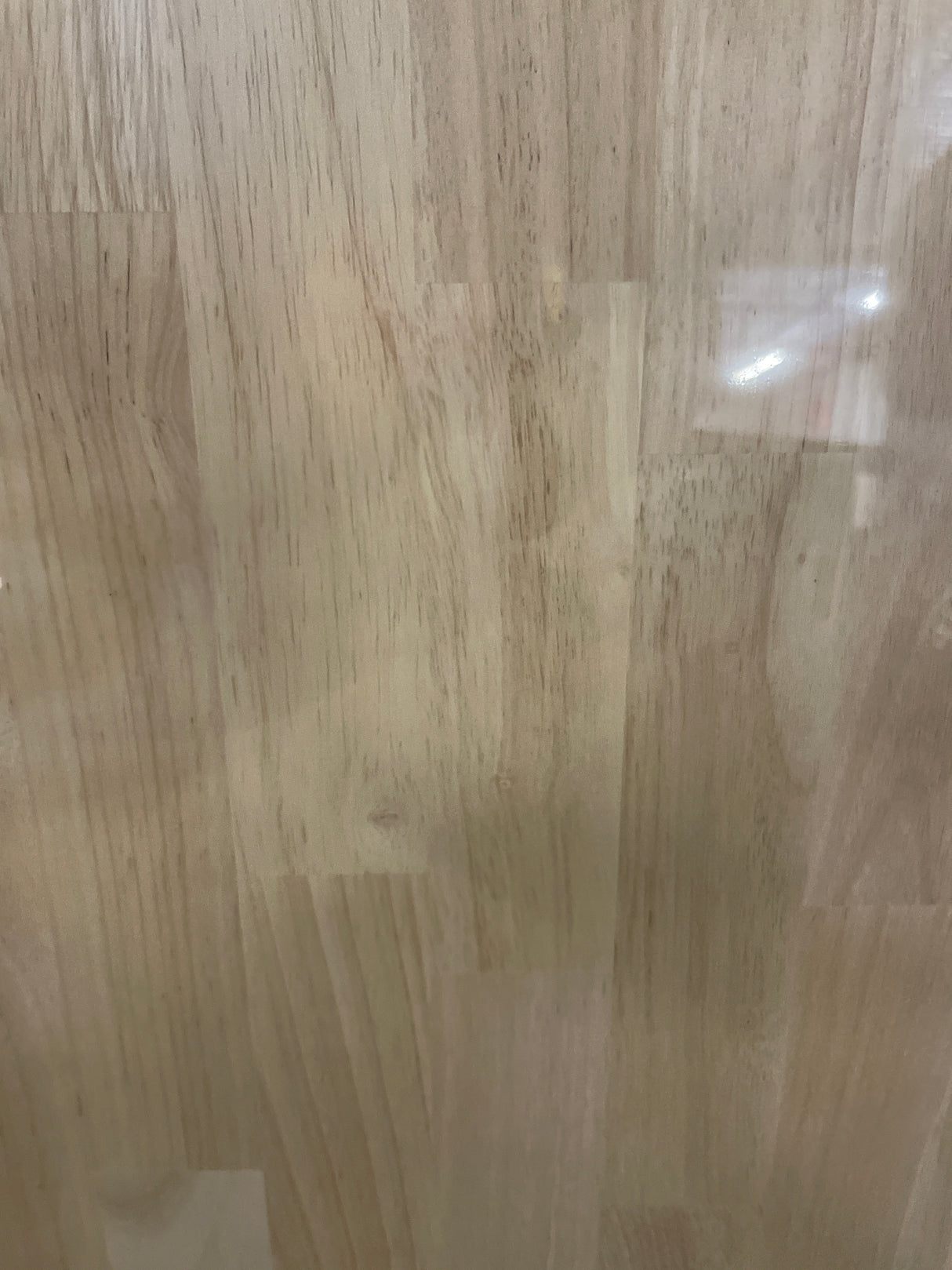 4 ft. L x 25 in. D Unfinished Hevea Solid Wood Butcher Block Countertop With Square Edge