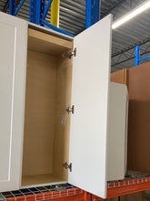 Load image into Gallery viewer, Cambridge Shaker Assembled 15x42x12.5 in. Wall Cabinet with 1 Soft Close Door in White
