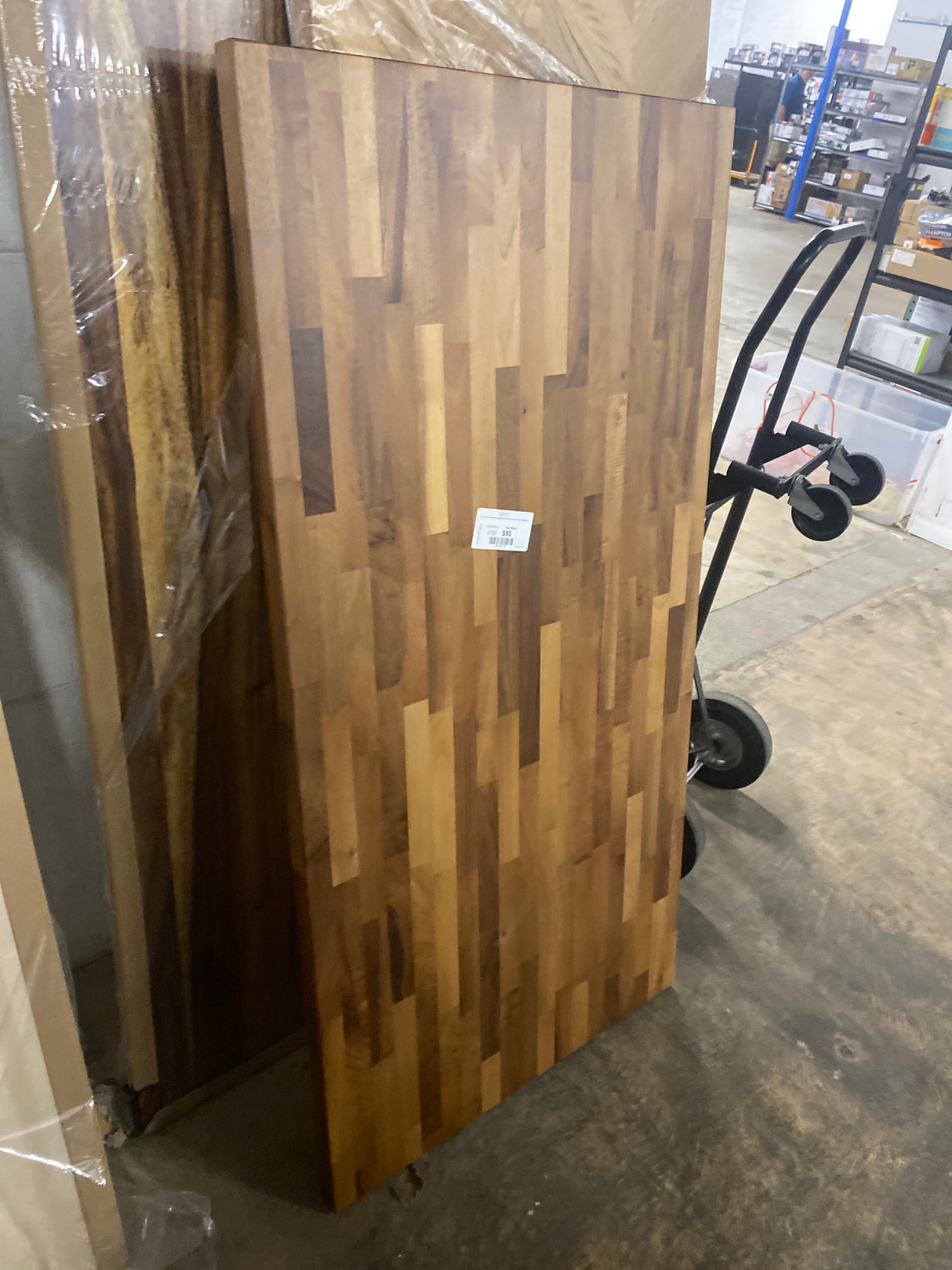 6 ft. L x 25 in. D Unfinished Hevea Solid Wood Butcher Block Countertop With Square Edge