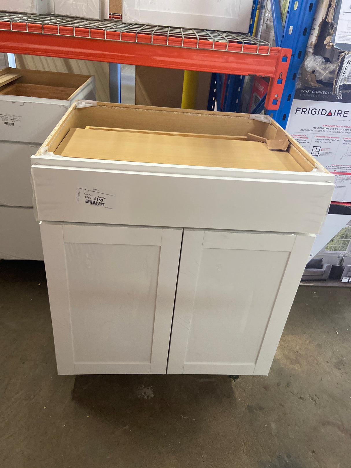 Westfield Feather White Shaker Stock Assembled Base Kitchen Cabinet (30 in. W x 23.75 in. D x 35 in. H)
