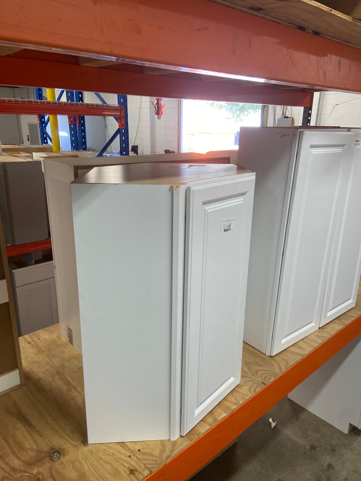 Hampton Assembled 24x36x12 in. Diagonal Corner Wall Kitchen Cabinet in Satin White