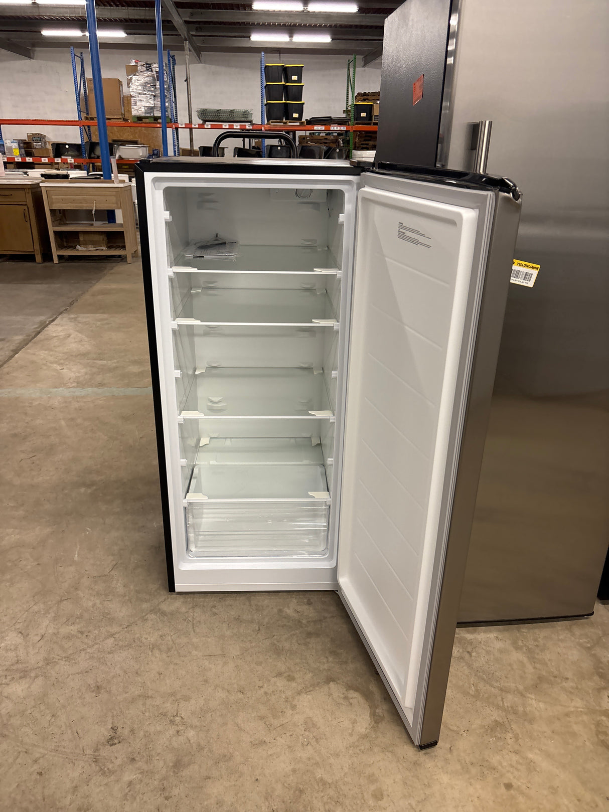 7.1 cu. ft. Manual Defrost Convertible Upright Freezer in Stainless Steel Look