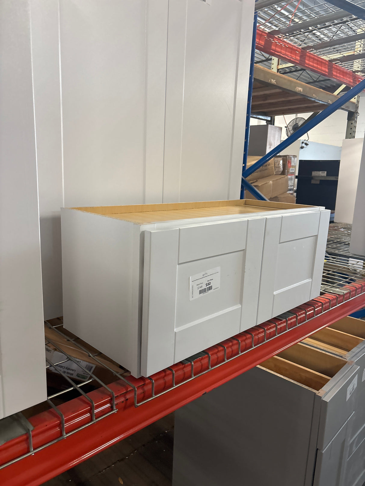 Shaker Satin White Stock Assembled Wall Bridge Kitchen Cabinet (30 in. x 12 in. x 12 in.)