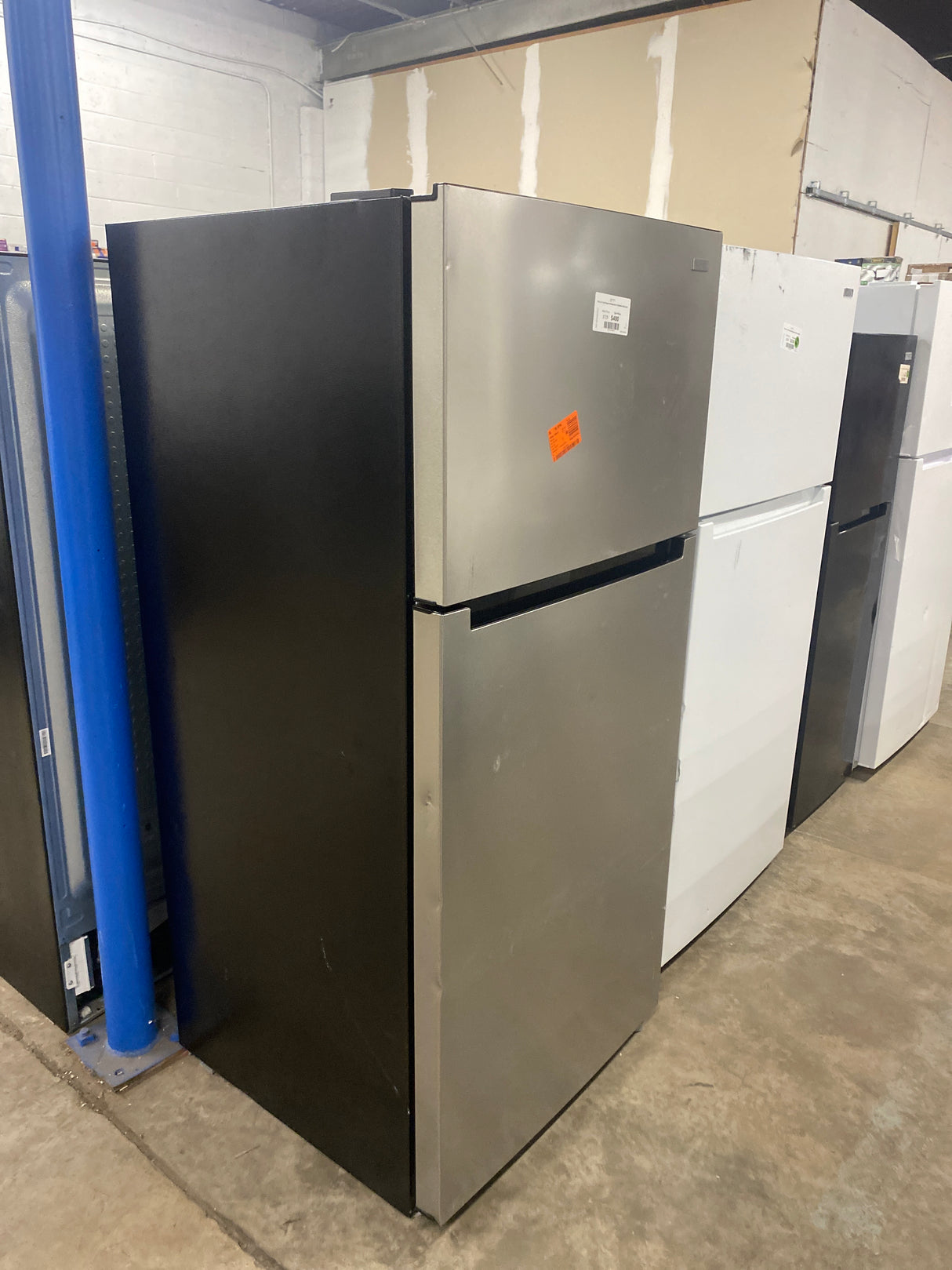 18 cu. ft. Top Freezer Refrigerator in Stainless Steel Look