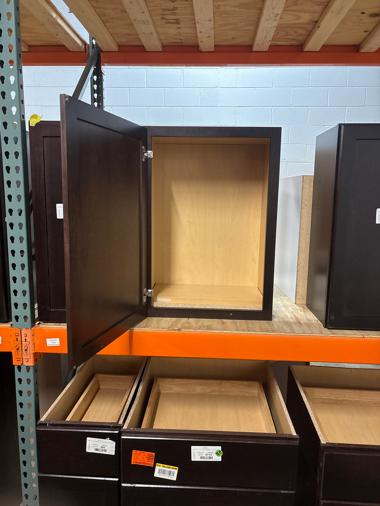 Shaker 21 in. W x 12 in. D x 30 in. H Assembled Wall Cabinet in Java