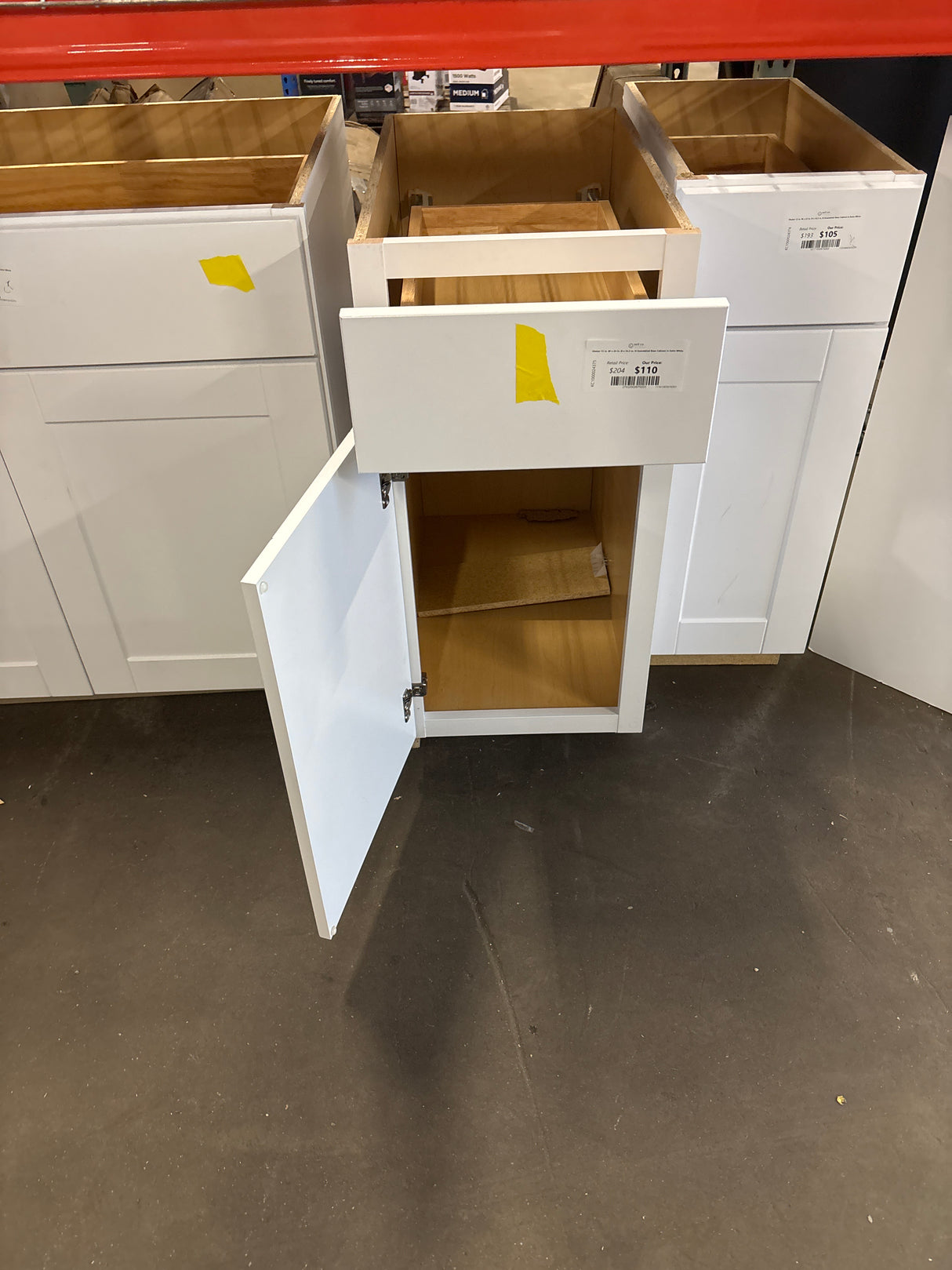 Shaker 15 in. W x 24 in. D x 34.5 in. H Assembled Base Cabinet in Satin White