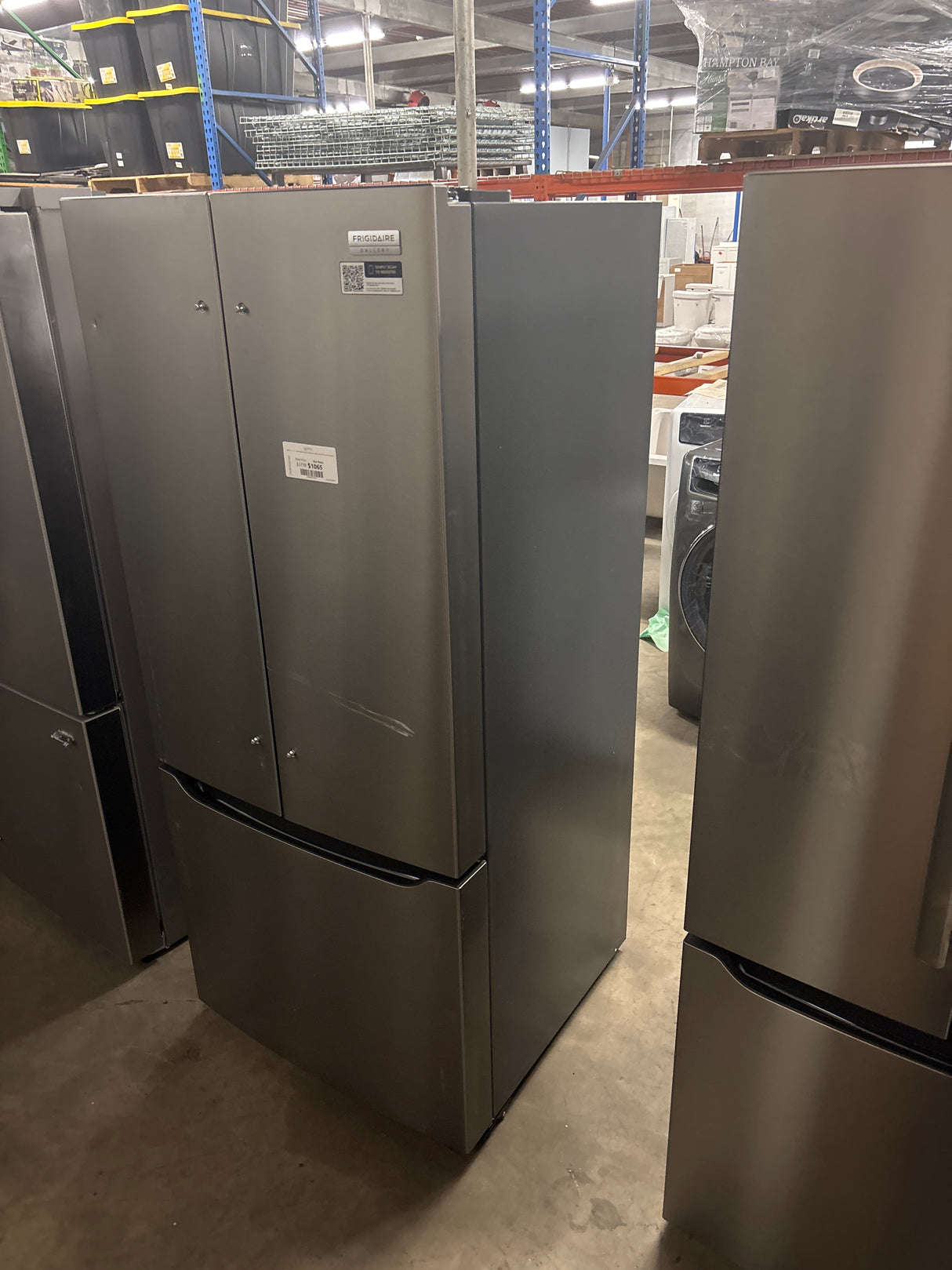 Gallery 30 in. 20 cu. ft. Standard Depth French Door Refrigerator in Stainless Steel with Internal Water Dispenser