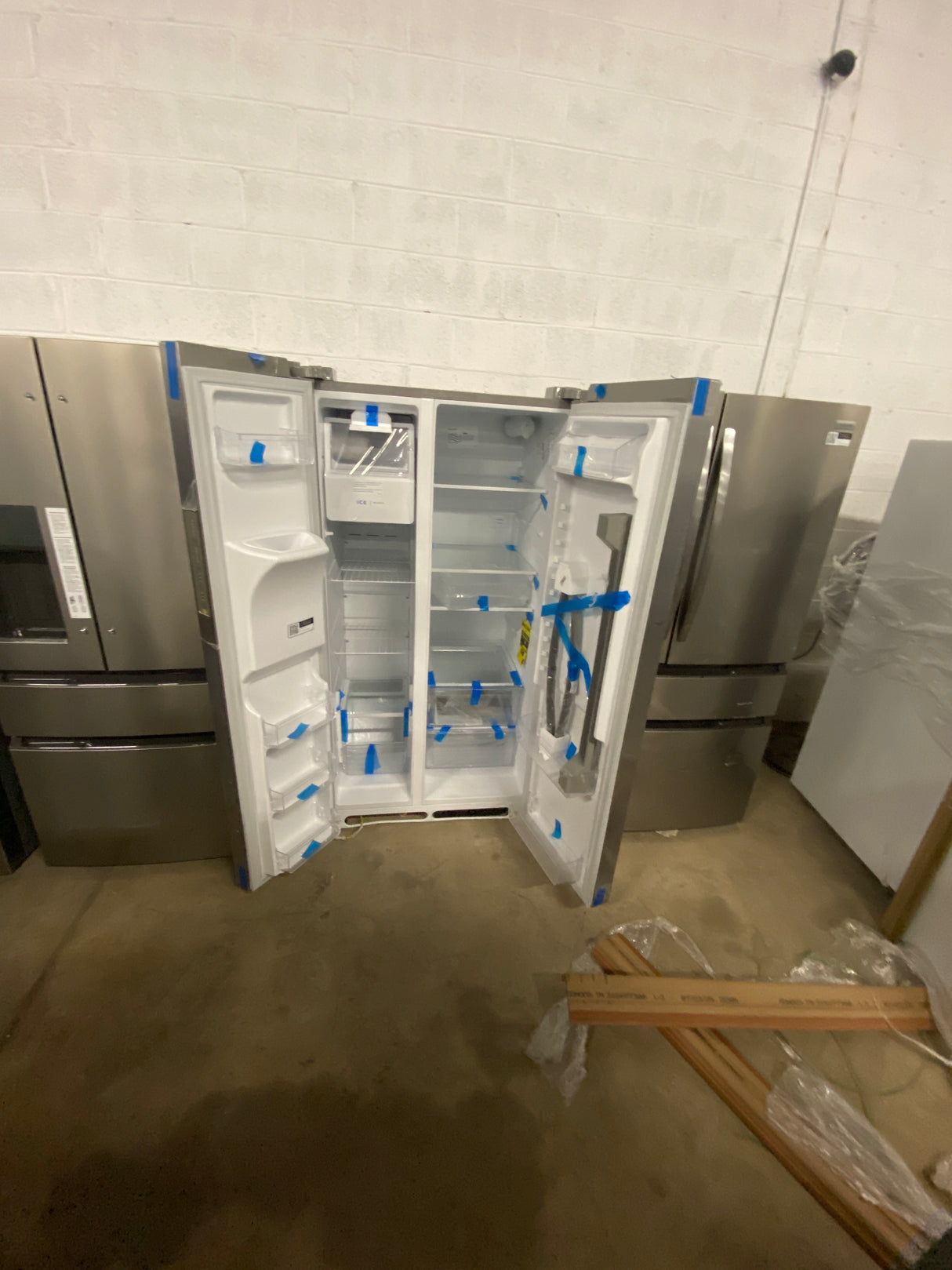 36 in. 26 cu. ft. Standard Depth Side by Side Refrigerator in Stainless Steel