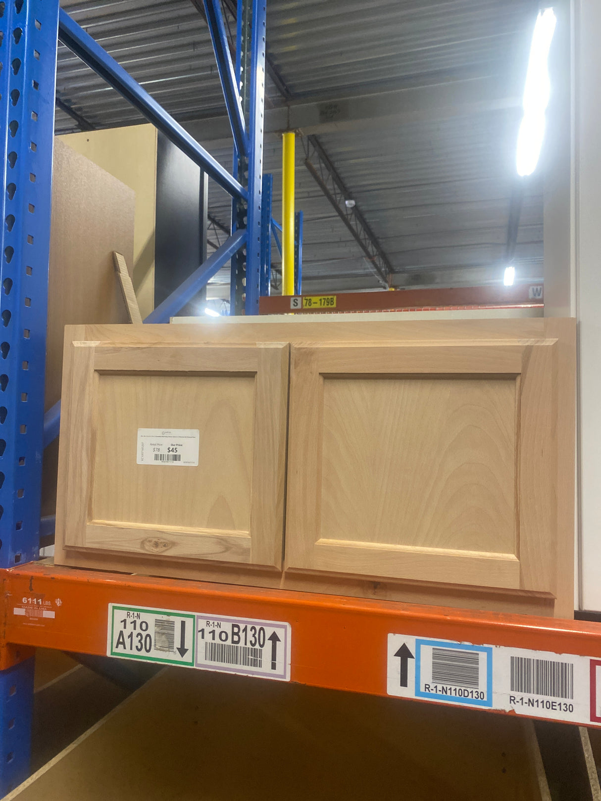 30 in. W x 12 in. D x 15 in. H Assembled Wall Bridge Kitchen Cabinet in Unfinished with Recessed Panel