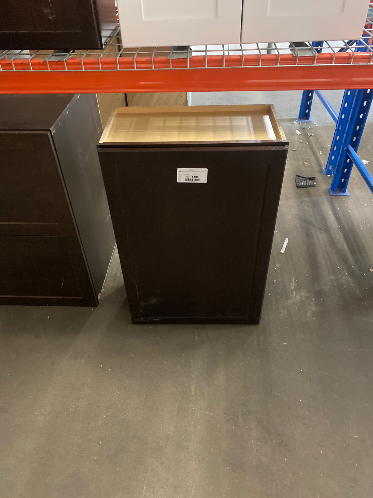 Shaker 24 in. W x 12 in. D x 36 in. H Assembled Wall Kitchen Cabinet in Java