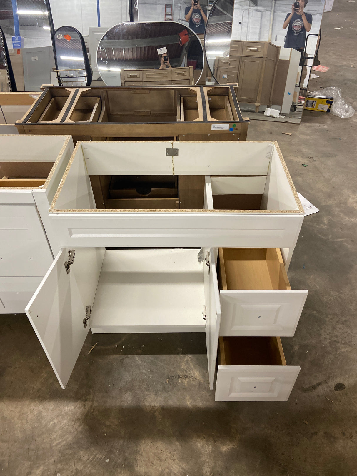 Glensford 36 in. W x 21.65 in. D x 34.21 in. H Bath Vanity Cabinet Only in White