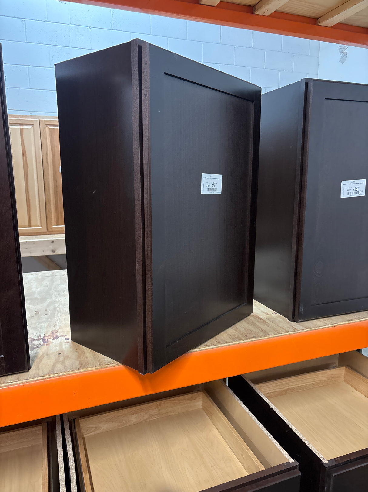 Shaker 21 in. W x 12 in. D x 30 in. H Assembled Wall Cabinet in Java