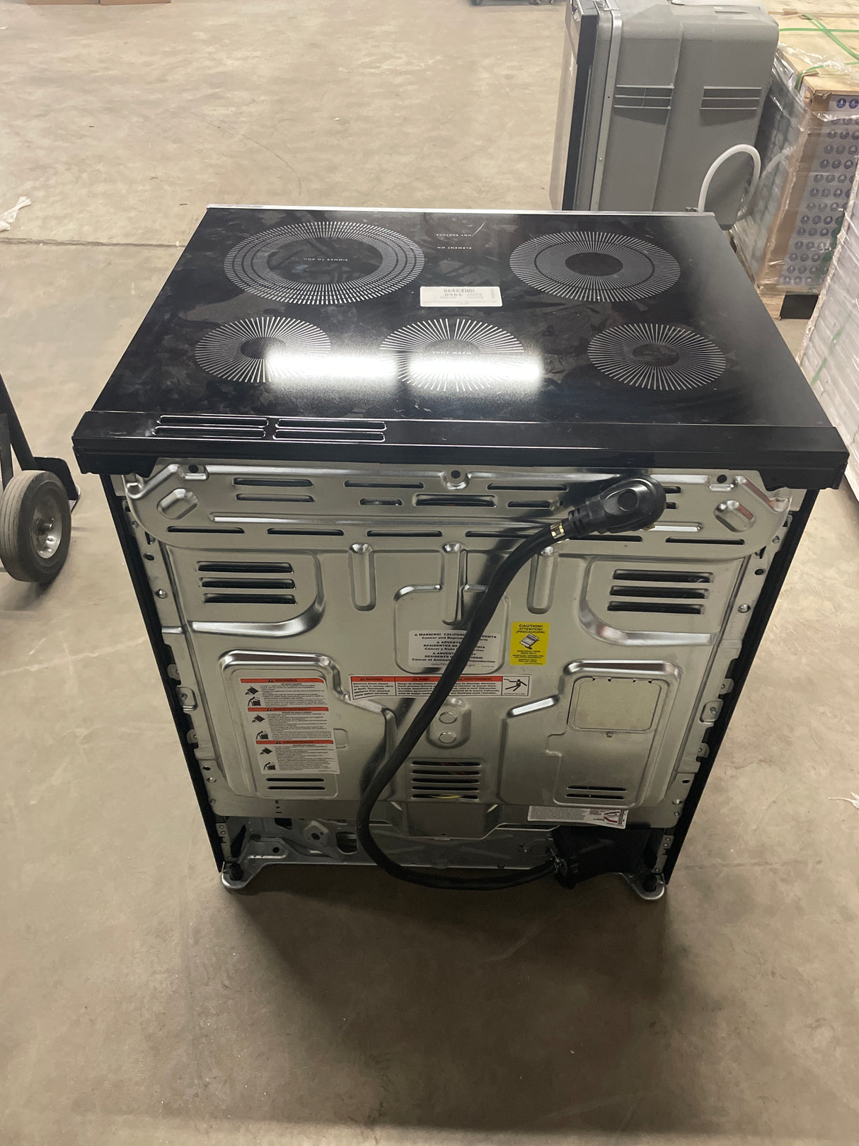 Gallery 30 in. 5-Burner Slide-In Electric Range in Smudge-Proof Stainless Steel with Stone-Baked Pizza