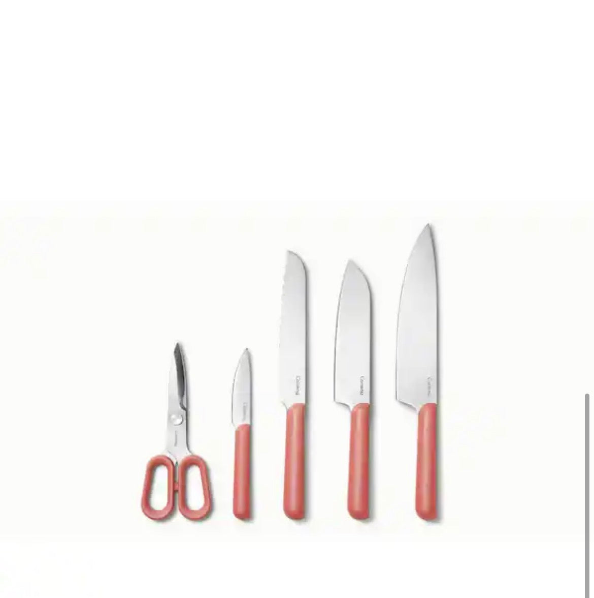 14 Piece Steel German Knife and Utensil Set in Perracotta