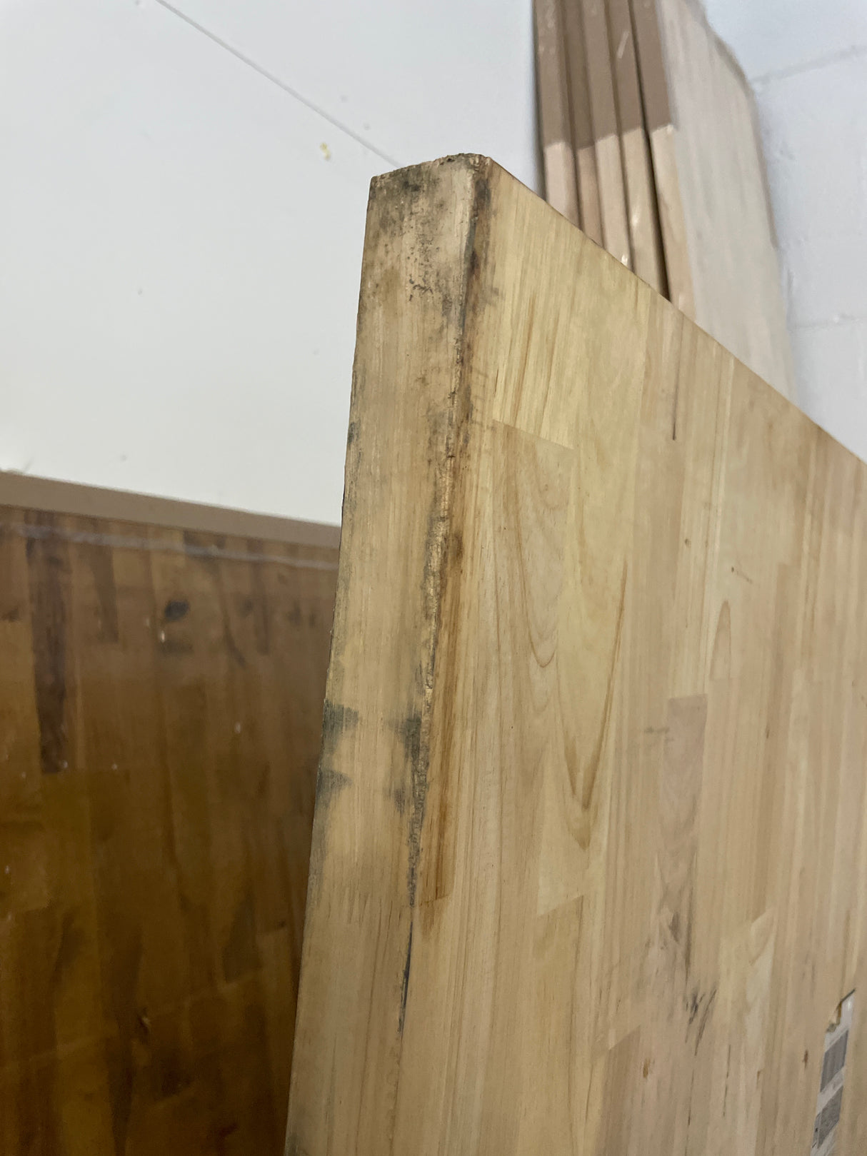 6 ft. L x 39 in. D Unfinished Hevea Butcher Block Island Countertop in With Standard Edge