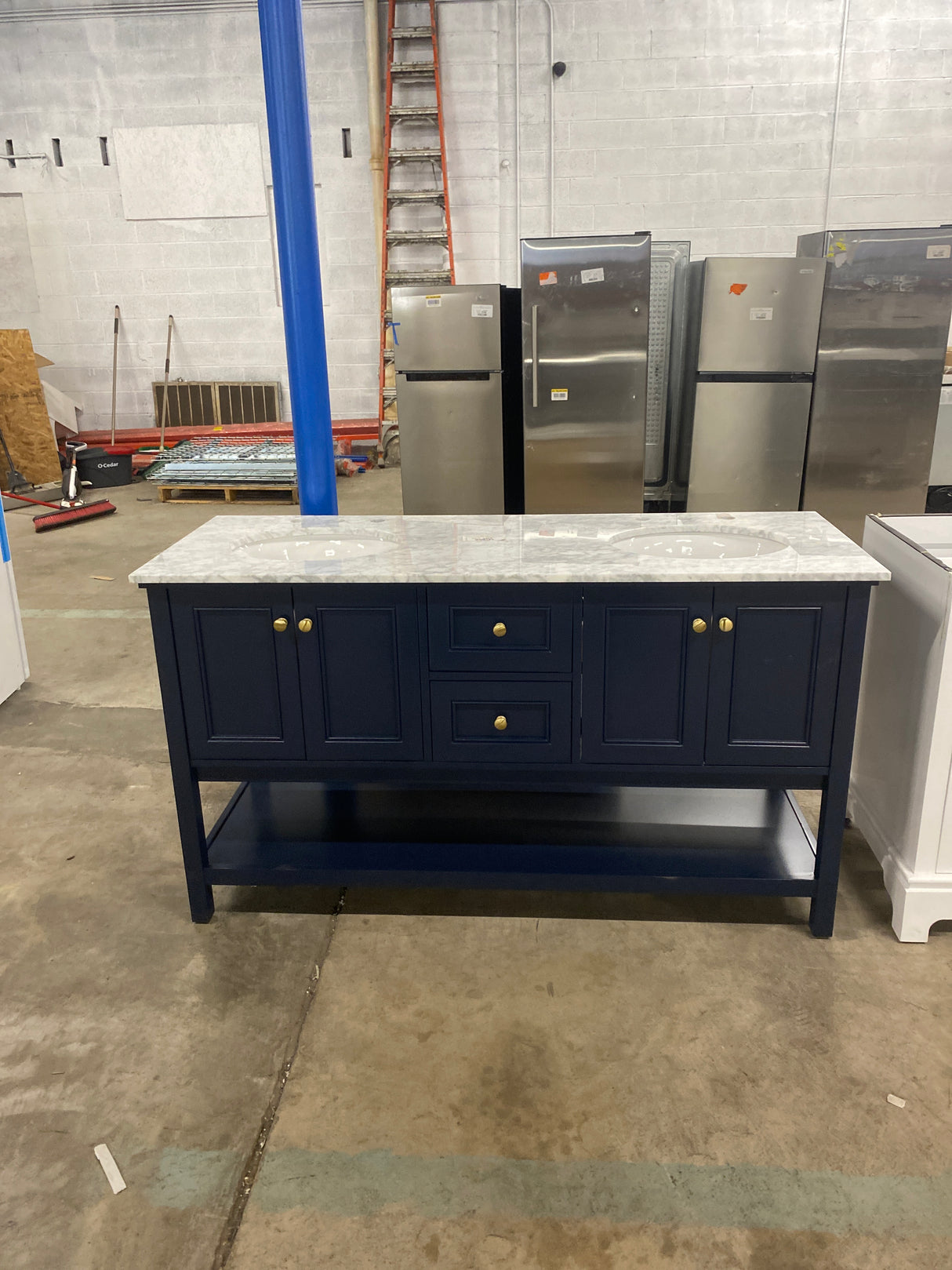 Sterling Vanity 1dw 60x22x34 in Blue