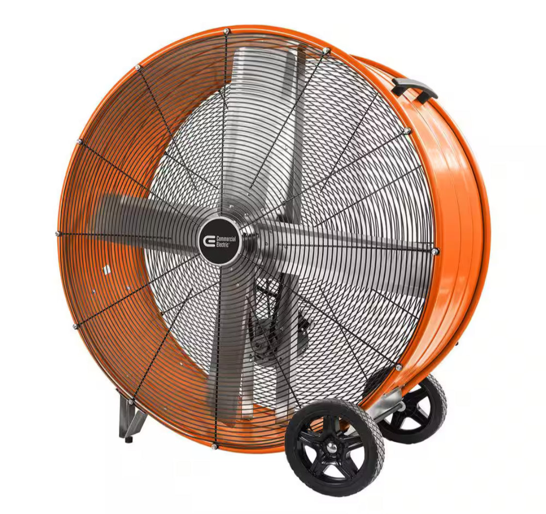 42 in. Heavy Duty 2-Speed Belt Drive Drum Fan