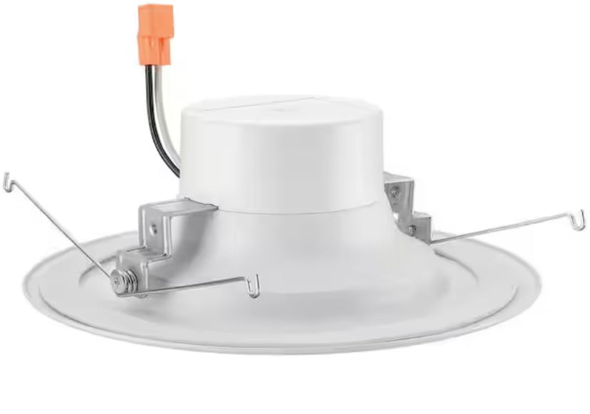 5/6 in. SMART Integrated LED Recessed Light Trim Wireless Powered by Hubspace Adjustable CCT New Construction (8-Pack)