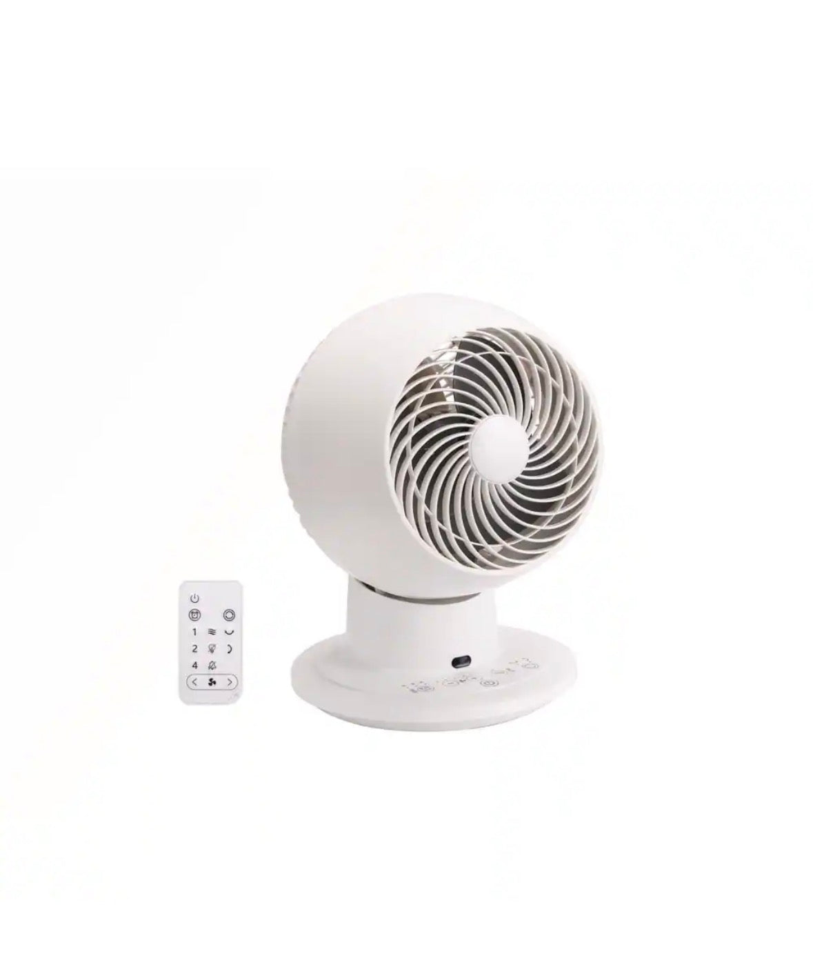 6 in. 5-Speed Multi-Oscillating Desk Fan in White