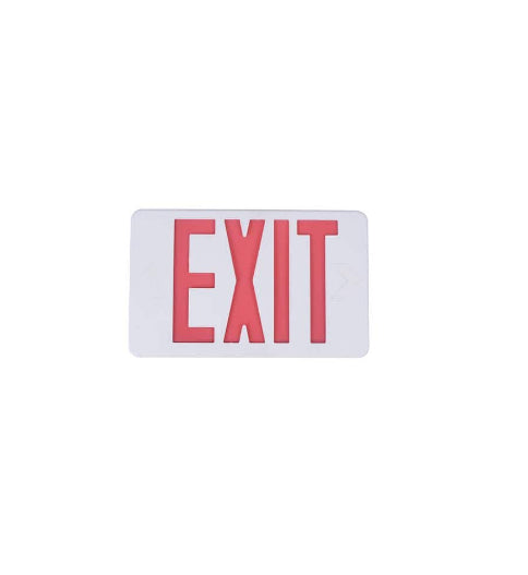 14-Watt Equivalent Integrated LED White Exit Sign with Ni-Cad 4.8-Volt Battery