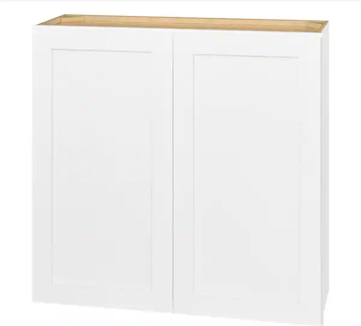 Avondale 36 in. W x 12 in. D x 36 in. H Ready to Assemble Plywood Shaker Wall Kitchen Cabinet in Alpine White