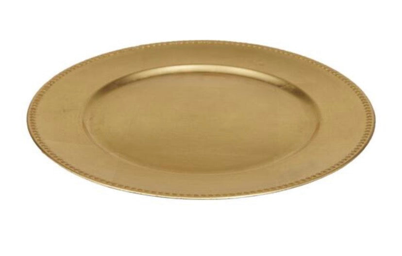 Gold Melamine Glam Decorative Plate Set of 8