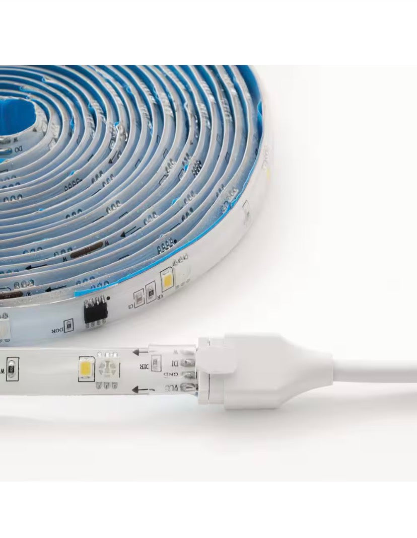 16.4FT RGBWIC Dynamic Color Changing Dimmable Linkable Plug-In LED Strip Light with Remote Control