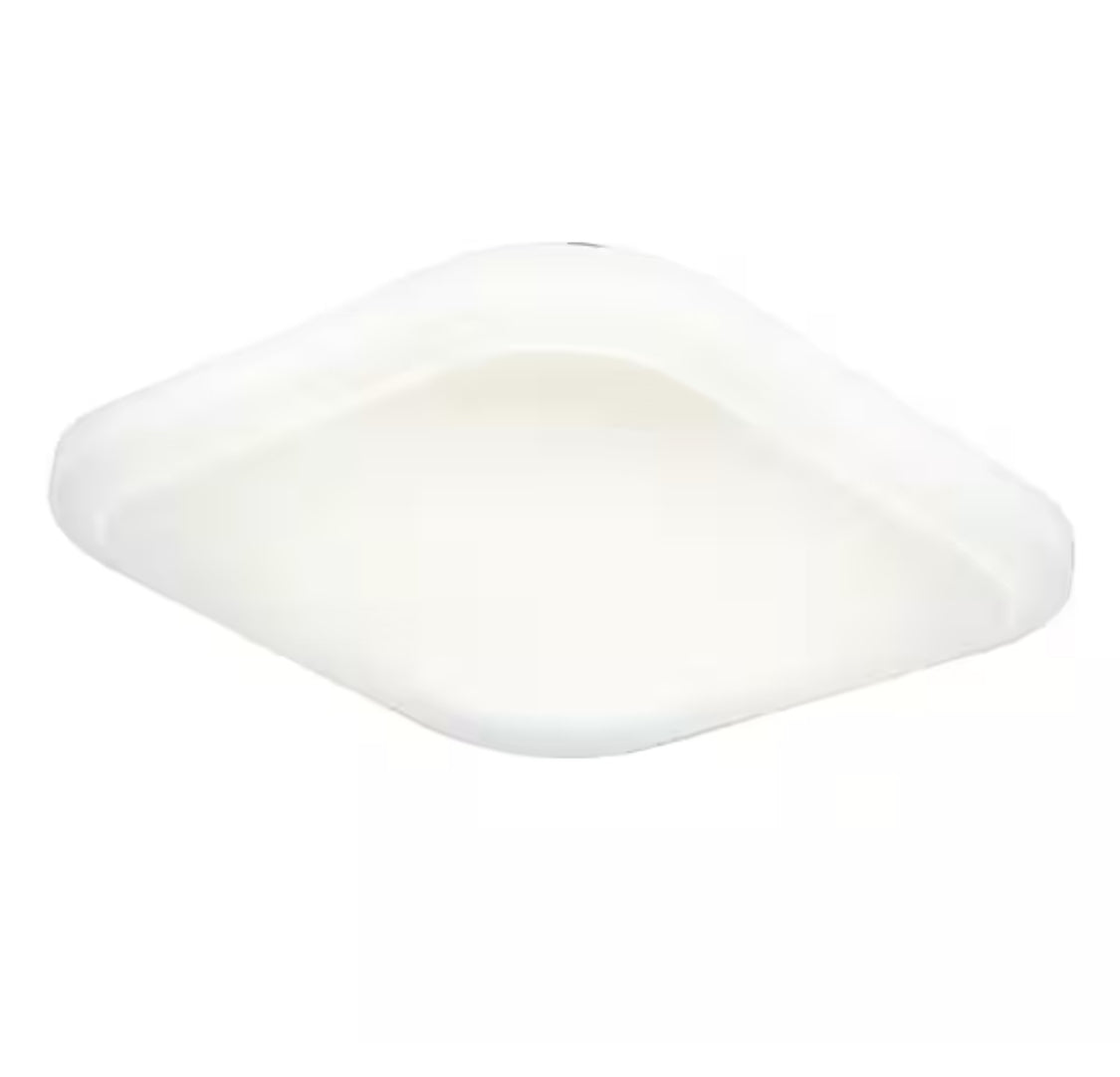 12 in. Low Profile LED Flush Mount Square Closet Light Fixture 1100 Lumens 3000K 4000K 5000K Dimmable Hallway Stairwell