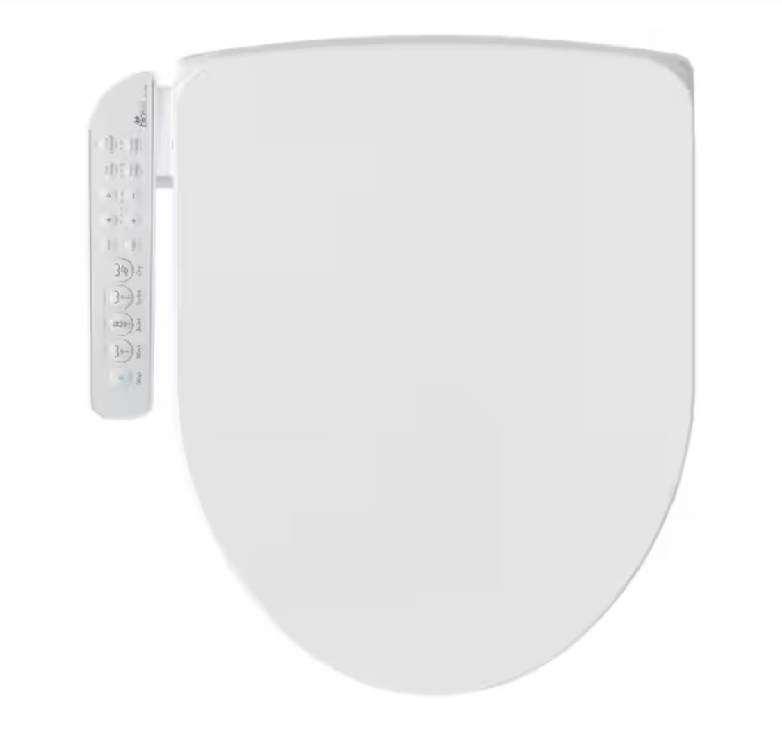 HD-7000 Electric Bidet Seat for Elongated Toilets in White with Fusion Heating Technology