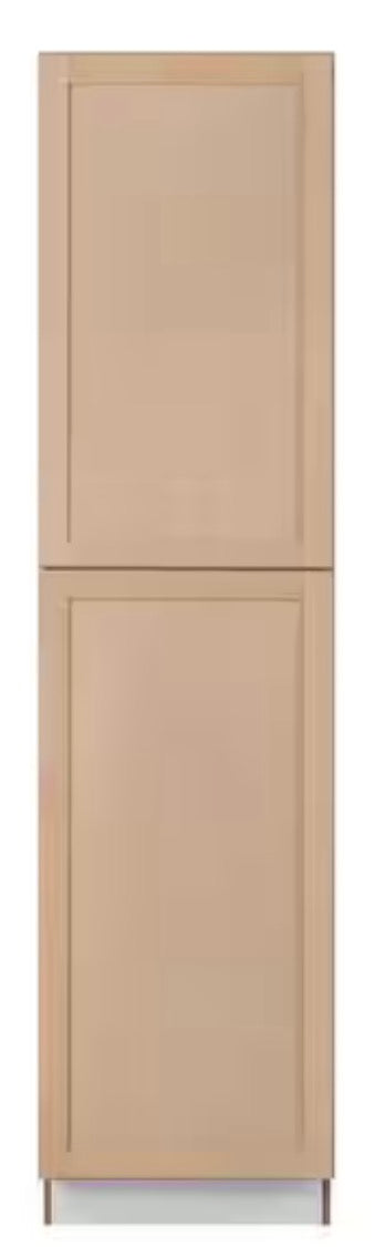 24 in. W x 24 in. D x 96 in. H Ready to Assemble Pantry Kitchen Cabinet in Unfinished with Clickready Technology