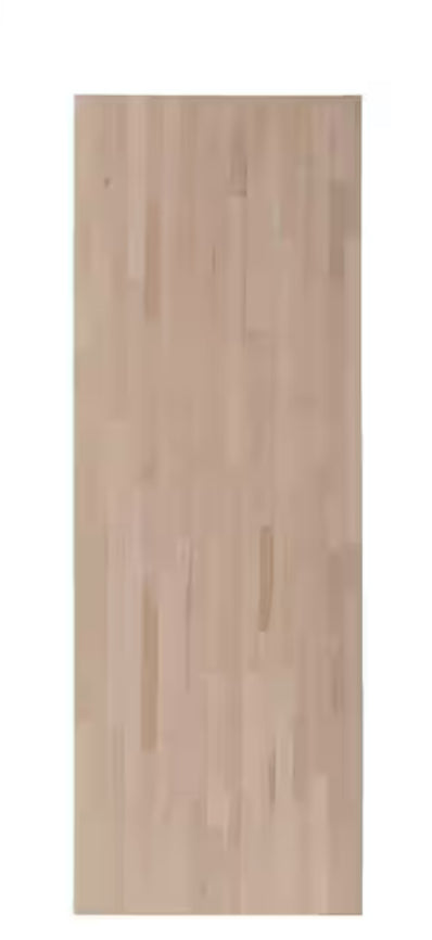 8ft L x 25 in. D x 1.5 in H Unfinished Hevea Butcher Block