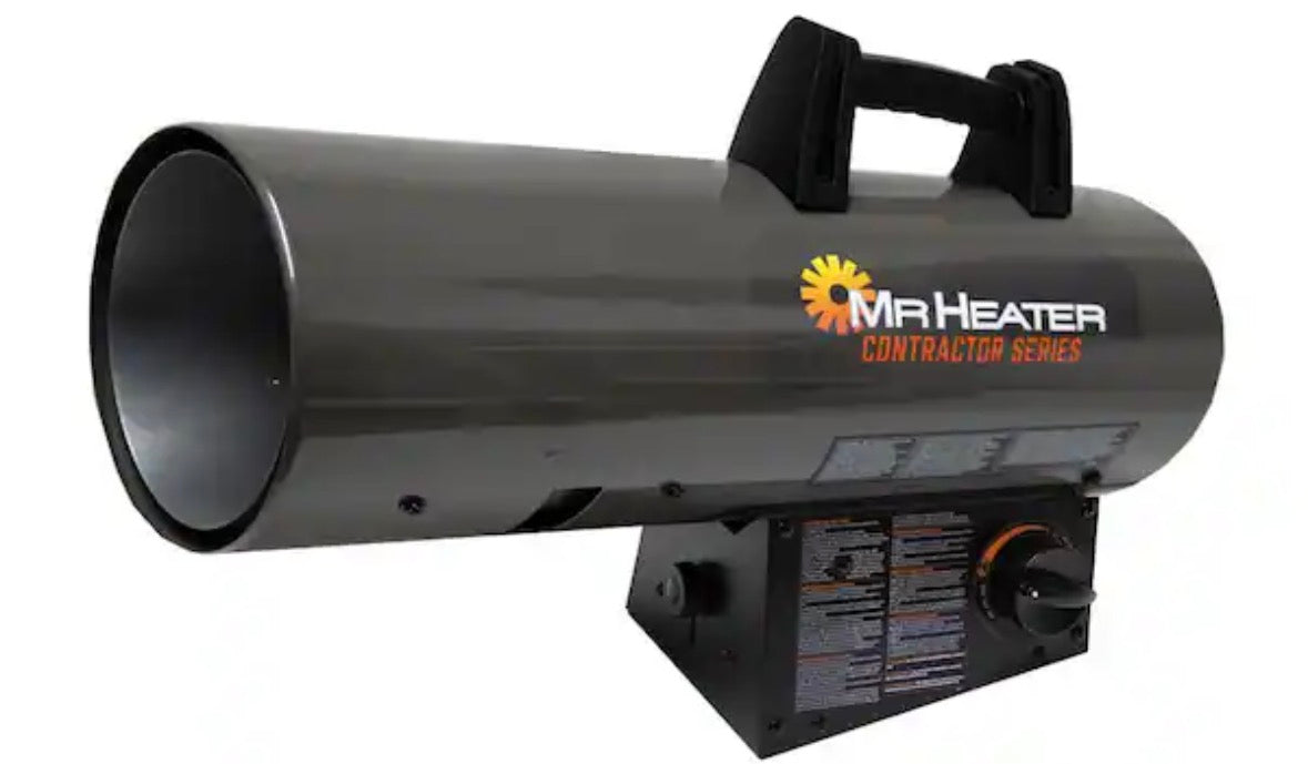 Contractor Series 125,000 BTU Forced Air Propane Outdoor Space Heater with 10 ft. Hose and Regulator