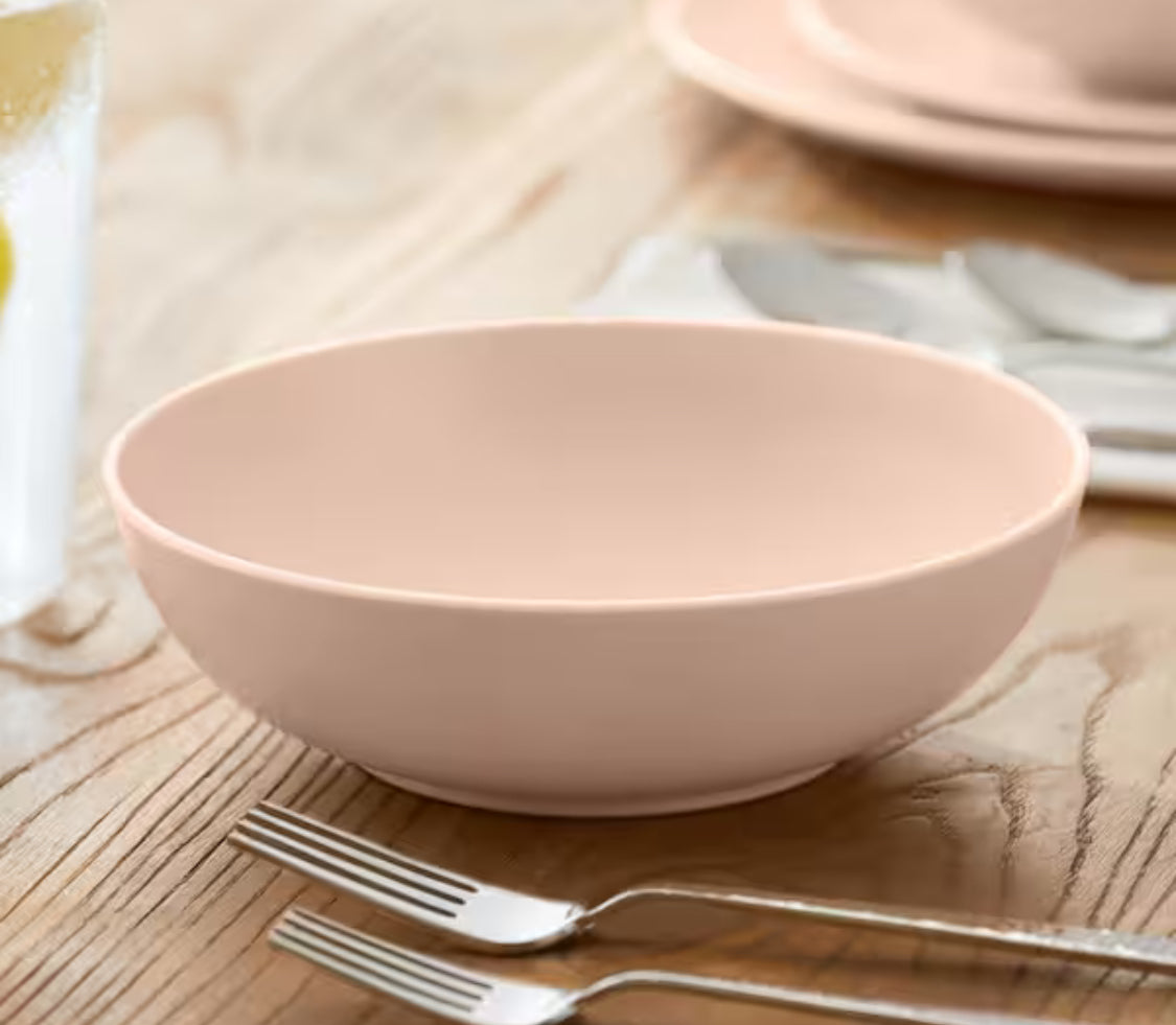 Taryn Melamine Dinner Bowls in Matte Aged Clay (Set of 6)