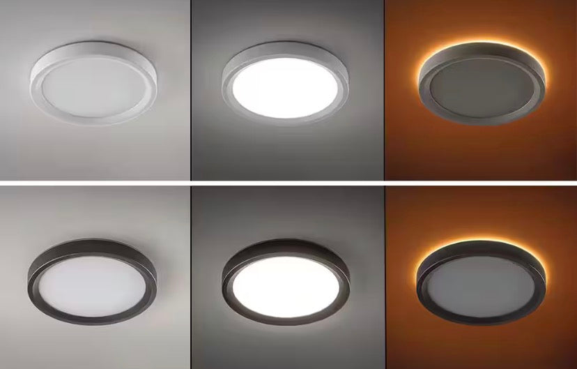 Clifton 13 in. Oil Rubbed Bronze Selectable LED Flush Mount