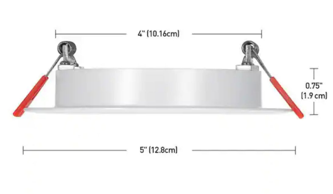 4 in. LED Inteagrated Baffle Recessed Kit - Elite