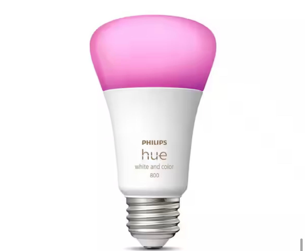 60-Watt Equivalent A19 Smart LED Color Changing Dimmable A-Style Light Bulb with Bluetooth (1-Pack)