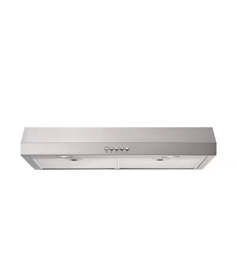 30 in. 320CFM Convertible Under Cabinet Range Hood in Stainless Steel