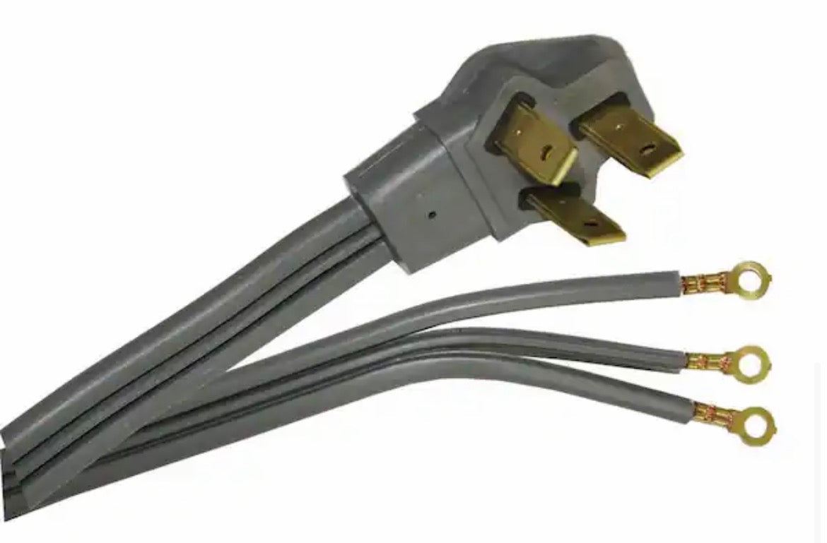 6 ft. 6/3 50 Amp 3-Prong Range Power Cord, Grey