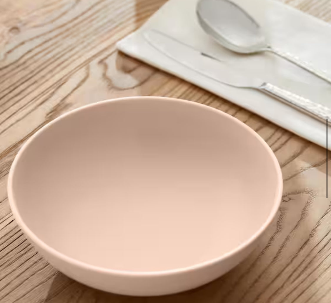 Taryn Melamine Dinner Bowls in Matte Aged Clay (Set of 6)