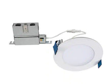 Load image into Gallery viewer, HLB 4 in. Adjustable CCT Canless IC Rated Dimmable Indoor, Outdoor Integrated LED Recessed Light Kit
