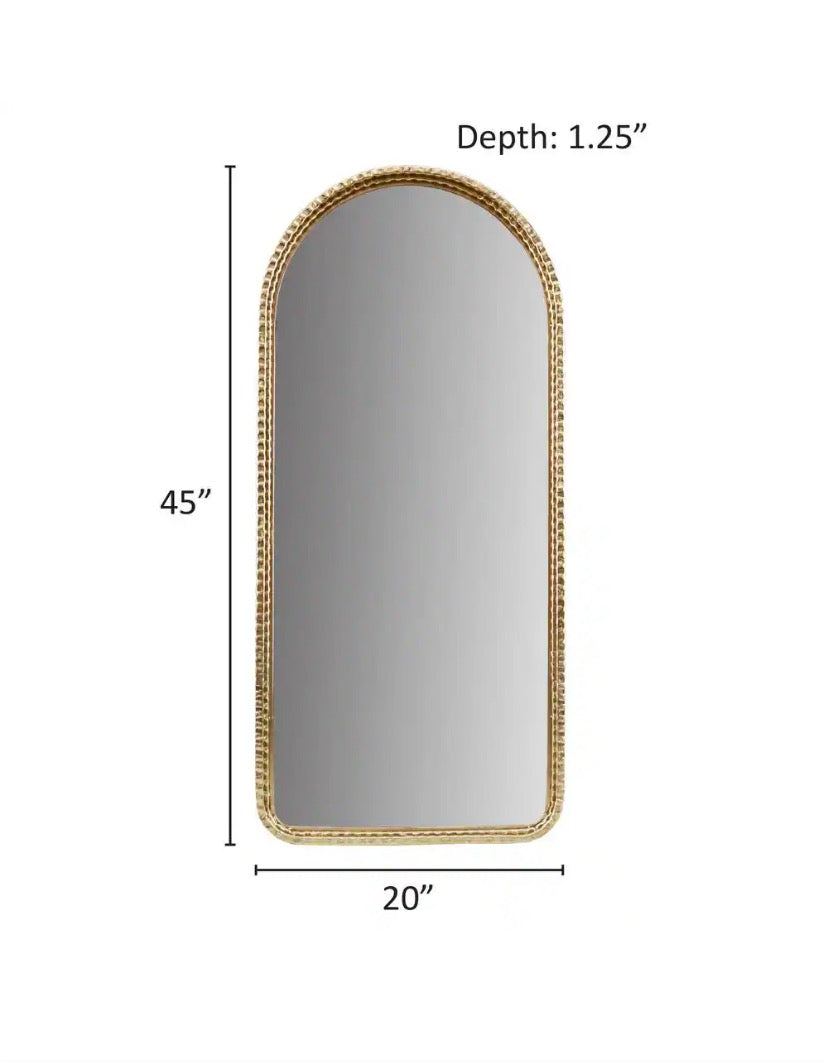 Mia 20 in. W x 45 in. H Gold Wall Mirror